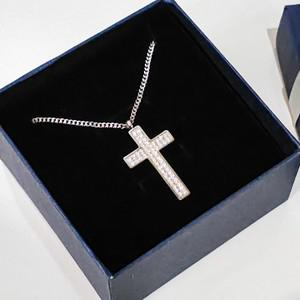 노인실종방지목걸이 보석십자가 치매 어르신선물 기독교 천주교 종교