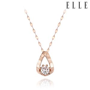 [엘르주얼리] 14K 스파클링 물방울 목걸이 EL14NN021