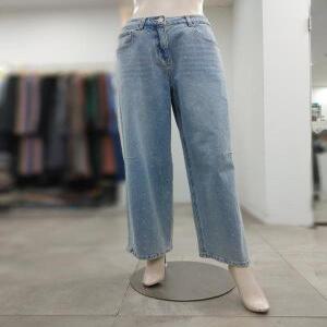 SI 세이브존04 도트 프린팅 와이드 데님 팬츠 SJP1122170BL