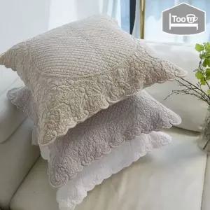 [NS홈쇼핑]몽트 인도면 손누비 목화솜  워싱 쿠션커버1장 투유바이조희선..[35105021]