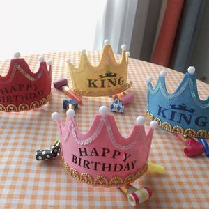 생일파티 LED 왕관머리띠 어린이 어른 파티소품 왕관