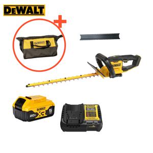 디월트 DCMHT564P1 충전 전정기 무선 트리머 헤지커터 5.0Ah 배터리 1개 세트 + 파우치