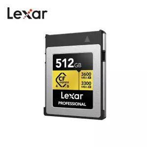 렉사 골드 CF익스프레스 4.0 B타입 메모리Lexar Professional GOLD CFexpress 4.0 Type B Card 512GB