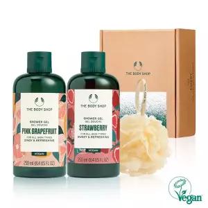 [더바디샵] 핑크 그레이프후룻&스트로베리 샤워 젤 선물세트 (888157)