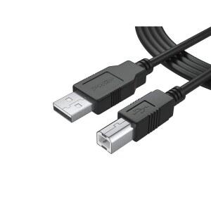 오디오 인터페이스, 미디 키보드, USB 마이크, 믹서, 스피커, 모니터, 악기, 스트로브 라이트 시스템 노트북 맥 PC용 6피트 길이 케이블 2.0 타입-A to B 고속 코드