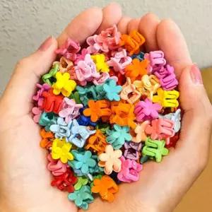 미니 헤어 집게핀 50개 세트 URD-212/악세사리/유아/머리/여아/액세사리/집게/여성용/아동/잔머리/작은