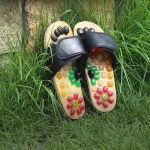 옥석 지압 정품 지압 슬리퍼 사무실슬 WFHQA6M