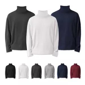 제네브 남녀공용 국내생산 면TC 긴목폴라 티셔츠/S-3XL까지