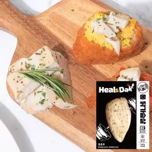 [헬스닭] 스팀 통닭가슴살(흑후추) 110g 10팩