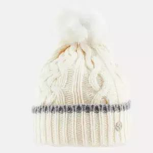 르꼬끄 여성 퍼 방울 플리스 비니 QP422WBNN1 IVY