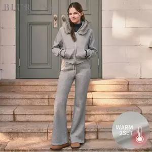 [블루레이스] [2SET]기모 퍼후드넥 점퍼+팬츠_B5W3JP4121