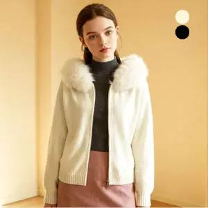 [롯데백화점]티뷰 퍼트리밍 투웨이 집업 니트 점퍼_V5D-CJP004