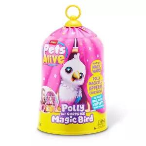 [아이비젼]펫얼라이브 매직버드폴리 내말을 따라하는 새 인형 노래하고 소리나는 장난감 작동 완구 리얼펫