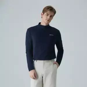 [머렐] 남성 모크넥 기모 긴팔 티셔츠 (D4LS302MNAV-K)