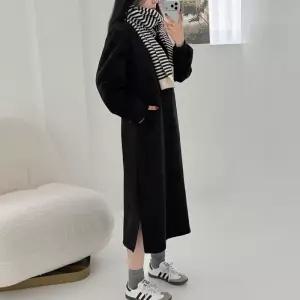 [에이와비] [140.150ver] #AWABMADE:_웜모어기모반집업롱원피스 -키작녀/기장선택/3color