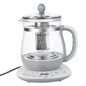 전기 포트 유리 보온전기 무선포트 전기 티 포트 간편 사무실 우림기 대용량 다용도 스텐 라면 투명 티백