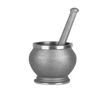 무쇠철절구 주물약탕기 약빻는도구 전통적인 무코팅 평평한바닥디자인 일체형