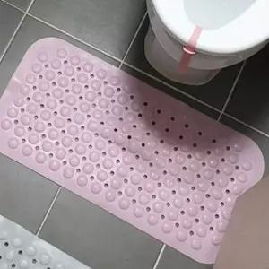 욕실 지압 매트 핑크 색상 흡착식 미끄럼 방지 발판 발바닥 마사지 (WFK6LGV)