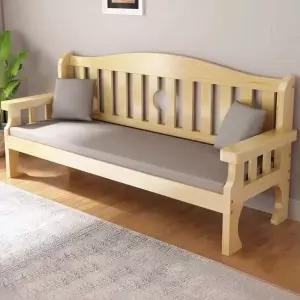 3인용 쇼파 원목 의자 20x58x85 무도장 매장 엔틱 대기 벤치 원룸 소파