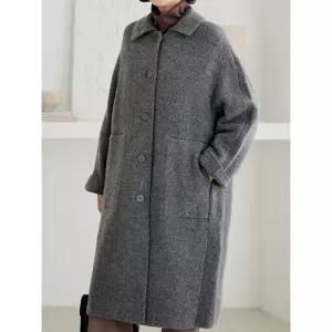 김여사 빅사이즈 하렌 울 니트 코트 여성 루즈핏 겨울 아우터 5CT512309