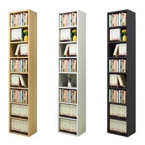 수납장 틈새 높이가 문없음 화이트 책장 원목 폭좁은 350 유자나무 도서관 코너책장