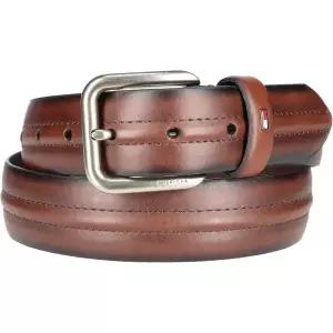 타미힐피거 벨트 남성 토미 힐피거 센터 릿지 디테일 캐주얼 사이즈 40 브라운 365899