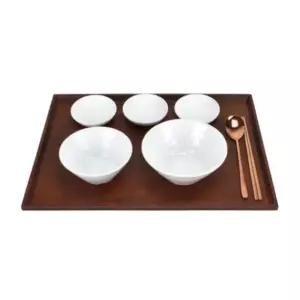 앤틱 트레이 까페 식당 무늬목직쟁반-논슬립(DS) 대 (WFK9T6B)