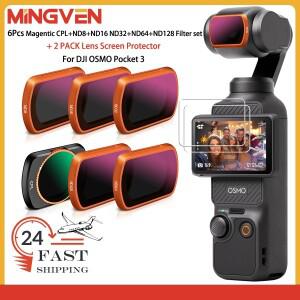 MINGVEN 마그네틱 NDCPLVNDUV 필터 세트 DJI OSMO 포켓 36 개 CPLND8 ND16 편광