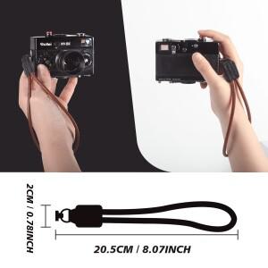 도니식 Rollei 35 Classic 35LED 카메라용 가죽 손목 스트랩 금속 러그