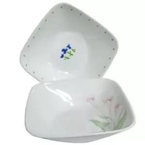 신선한 그린 샐러드보울 - 코렐 찬기 반찬 그릇 (1개)