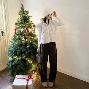 |CHJ6BB9|여성용 겨울용 리버시블 후드 패딩 조끼