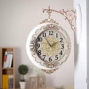 글로리아 회전 양면 벽시계 무소음 인테리어시계 (KYR-WC2E740)