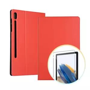 [퍼니메이커]갤럭시탭S9 플러스 슬림 케이스+강화유리 필름 태블릿 슬림케이스 케이스 갤럭시탭