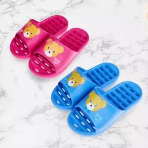 곰돌이 아동 욕실화 블루(18cm) 키즈카페/어린이집/유치원/실내화/키즈/슬리퍼/유아/어린이/욕실/화장실