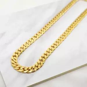 24k 순금 유광 팔각 체인 목걸이 37.5g 10돈 금목걸이 선물 기념