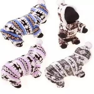 노르딕 애견의류 올인원 애견 패딩 겨울 옷 코트 강아지