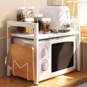 전자레인지 밥솥 2단 선반 높이 너비조절 주방수납 오븐거치 커피포트 정리대