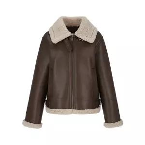 [롯데백화점]SOUP 시어링 스타일 페이크 레더 무스탕SBBMU81