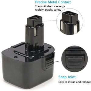 루리식 블랙 데커 PS130PS130AA9252A9275 Firestorm 12볼트 포드 스타일 배터리용 Ni-CD/Ni-MH 3500mAh 12V