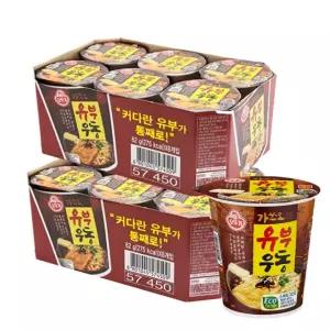 오뚜기 가쓰오 유부우동 작은컵 62g 12개