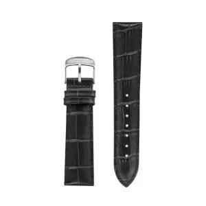 크로마농 CSTA-20BK-S 악어무늬 가죽 밴드 시계줄 스트랩 20mm