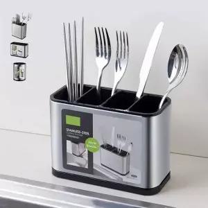 키밍 445RTF80 다용도 물빠짐 수저 조리도구통 칼꽂이 수저통