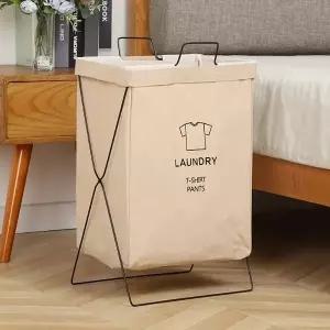 고품질 철제 프레임 접이식 분리수거함 휴지통 5color (WFKIIZD)