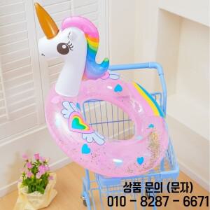 유니콘 플라밍고 수영 튜브 풍선형 풀 플로트 링 여름 물놀이 용품