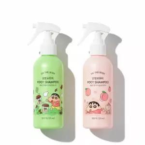 온더바디 코튼풋 발을씻자 짱구에디션 385ml 복숭아 2개 + 초코민트 2개