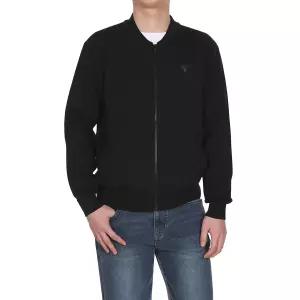 게스 남성집업 집업티 집업티셔츠 집업가디건-블랙-L