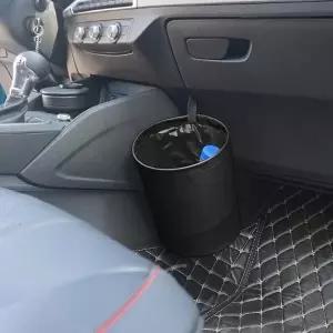 (옵션 접이 차량용 휴지통(블랙))차량용 접이식 휴지통 쓰레기통