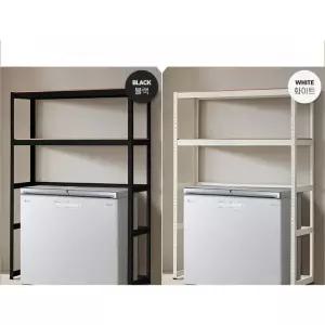 조립식 앵글 선반 2단 세탁기 건조기 김치냉장고 위 수납장 다용도실 베란다 정리 선반 철제 앵글 공간 활용 수납