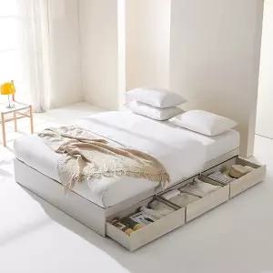 보루네오 엘리사A 무헤드 침대 프레임 매트미포함 퀸Q BJM95