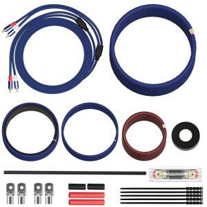 8 게이지 완전 앰프 배선 키트, 프리미엄 자동차 DIY 설치 퓨즈 홀더가 있는 800W 고출력 CCA 케이블 및 트럭 /RV / ATV 오디오 시스템 라디오 서브우퍼 스피커용